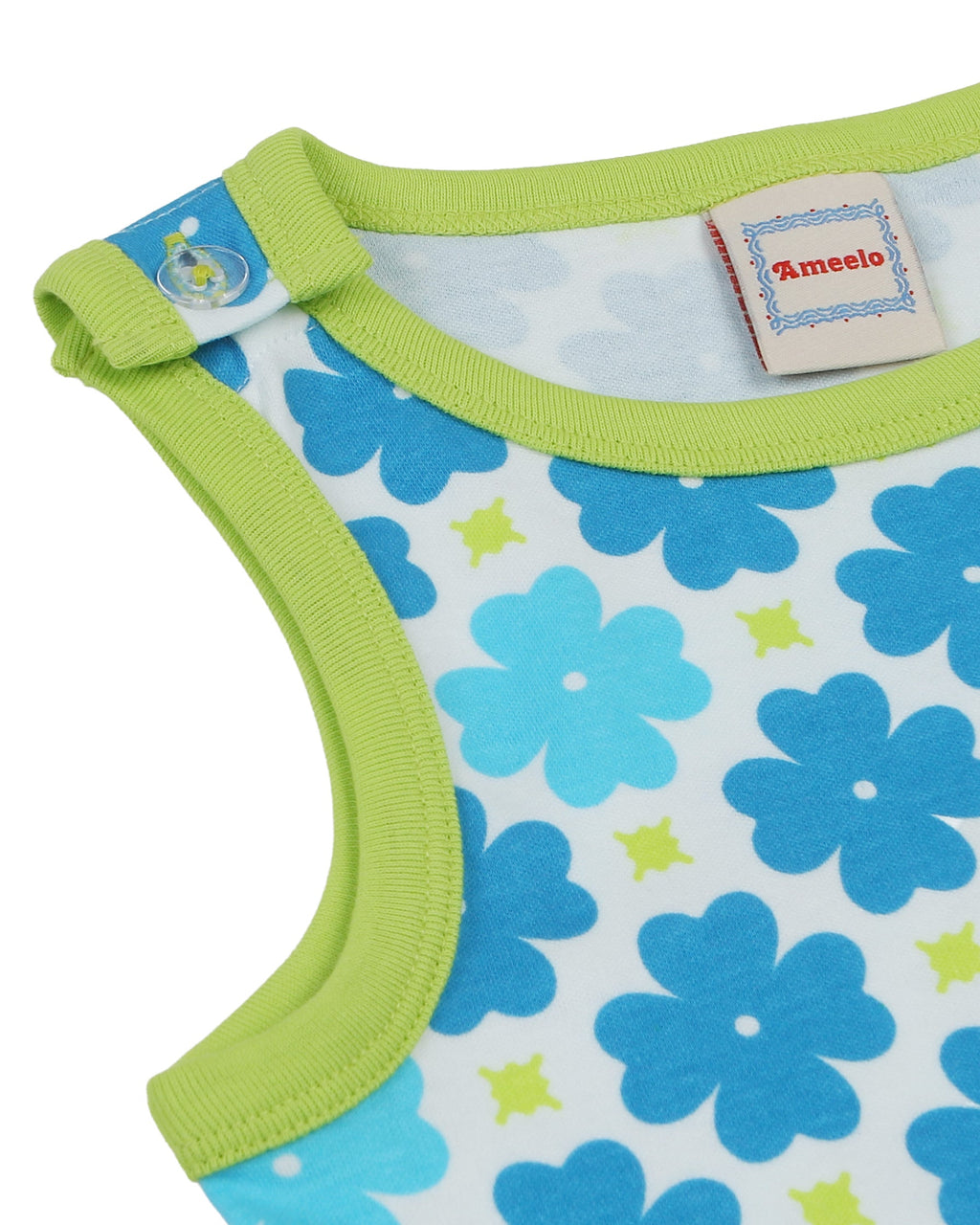 organic cotton - Rumi Dungarees - Sky Clover - Dungarees - Ameelo - baby kids clothing